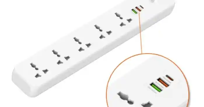 LDNIO SC5319 Power Strip Multi Protection with 5 AC Outlets + 2 USB +PD Extension Power Cord